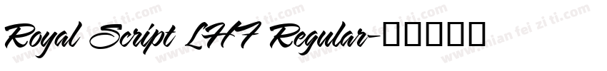 Royal Script LHF Regular字体转换